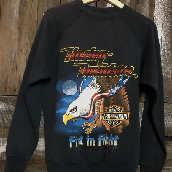 SOLD! Harley Davidson Sweatshirt - Picture 3 of 3